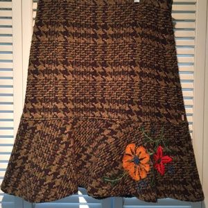 Wool Plaid Oilily Skirt